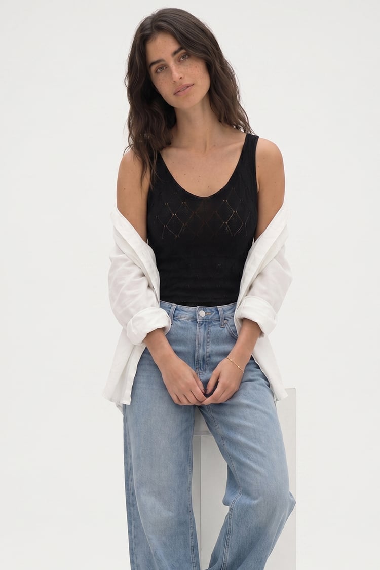 Breeze knit top - Black - Image 2