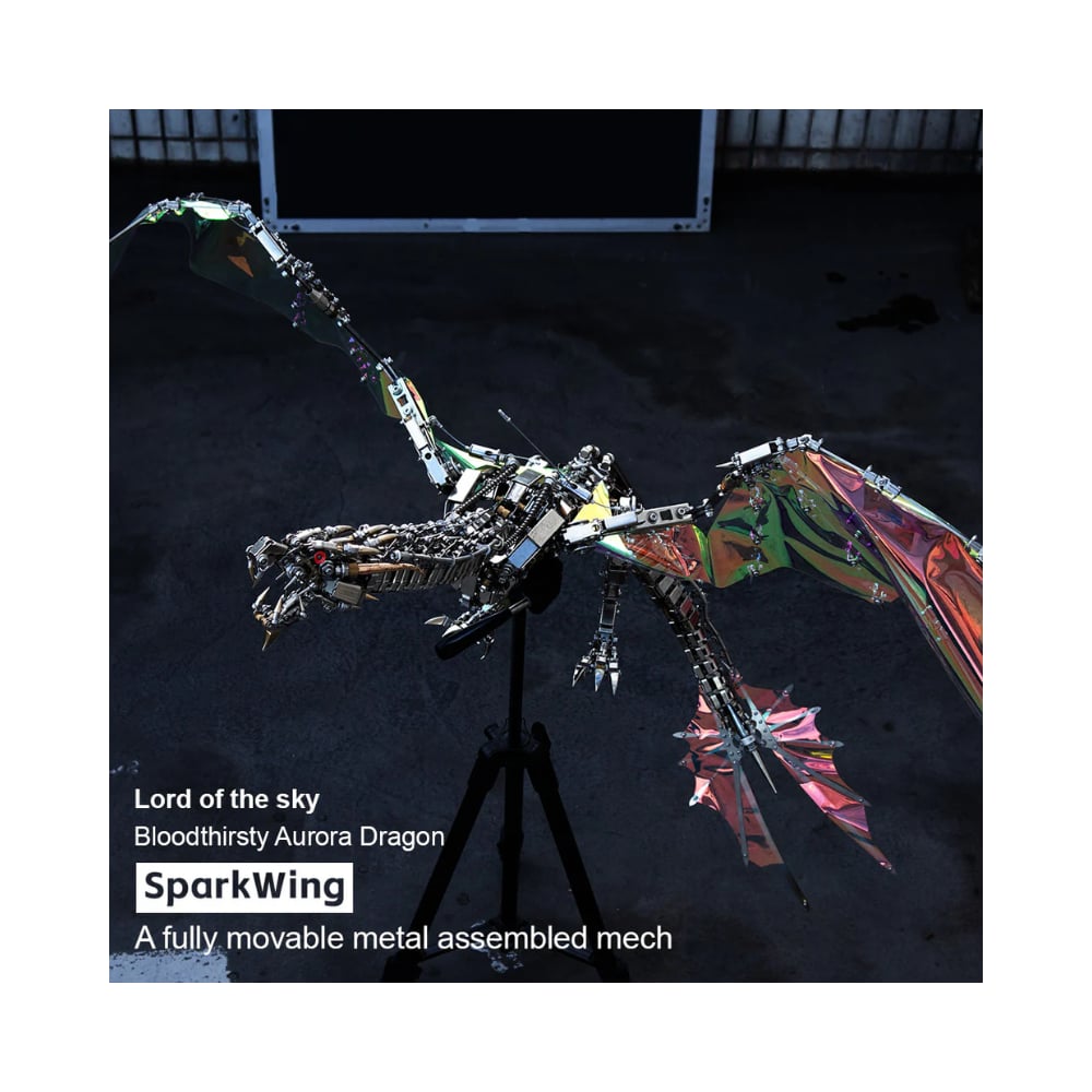 Bloodthirsty Aurora Dragon 3D Metal Assembly Kit - Image 8