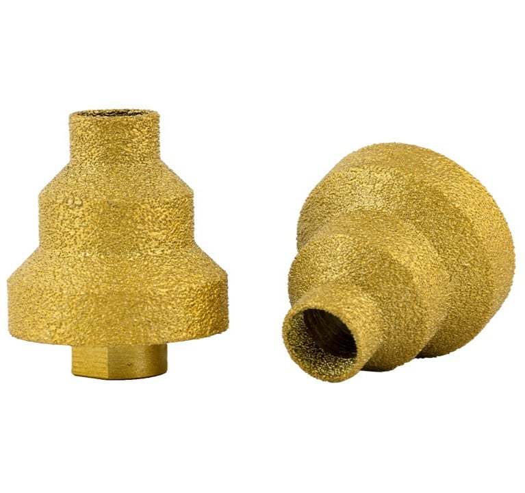 Brazed chamfer drill bit for tile drilling 80x50mmxM14 - Image 1