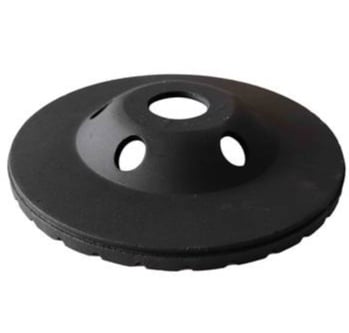Φ125*22.23mm*H5*20*SN30 Cold Pressed Continuous Turbo Diamond Cup Grinding Wheel Rough Finish used for grinding and polishing concrete,granite,marble and stone - Image 2