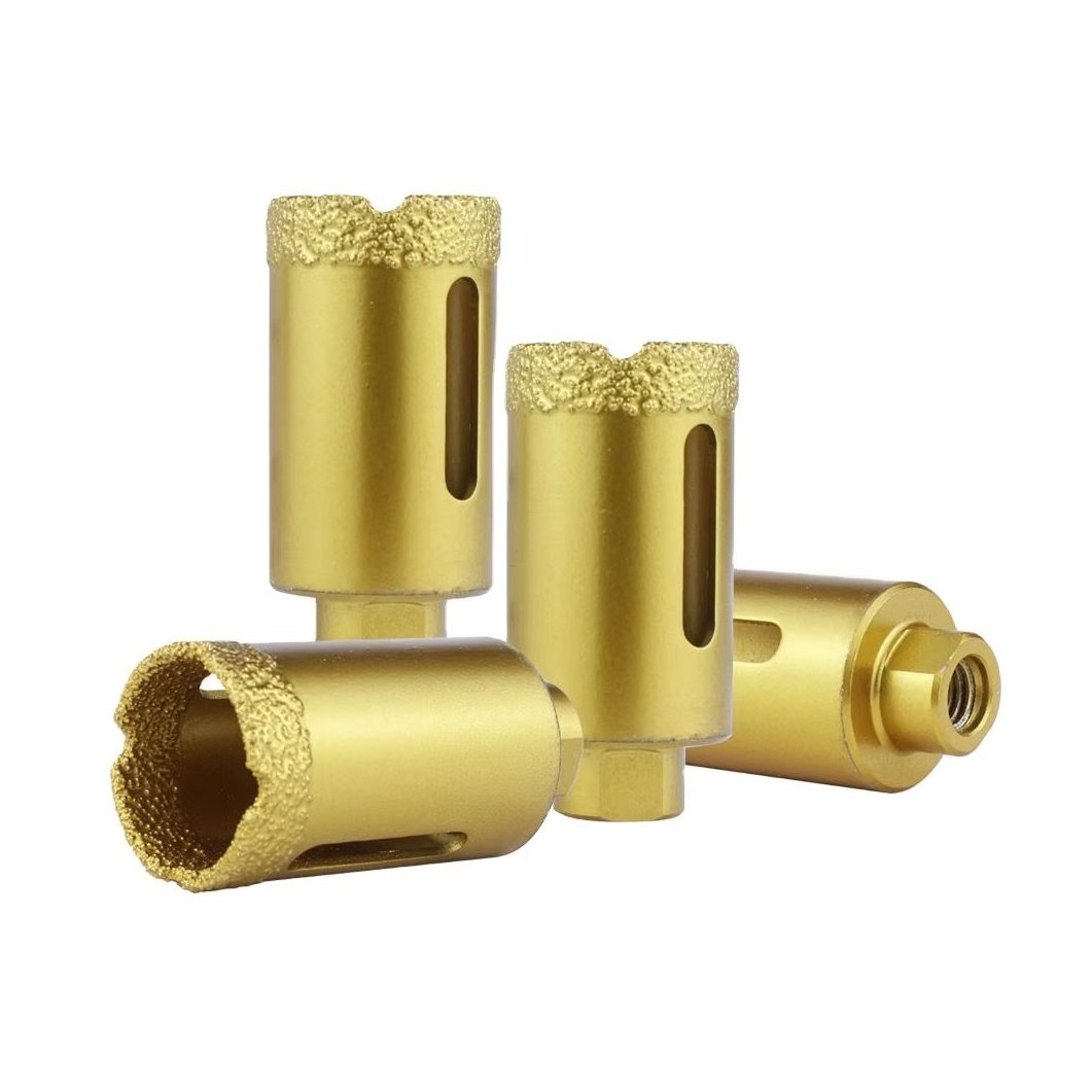 Brazed diamond drill for tile drilling 65x25mmxM14 - Image 1
