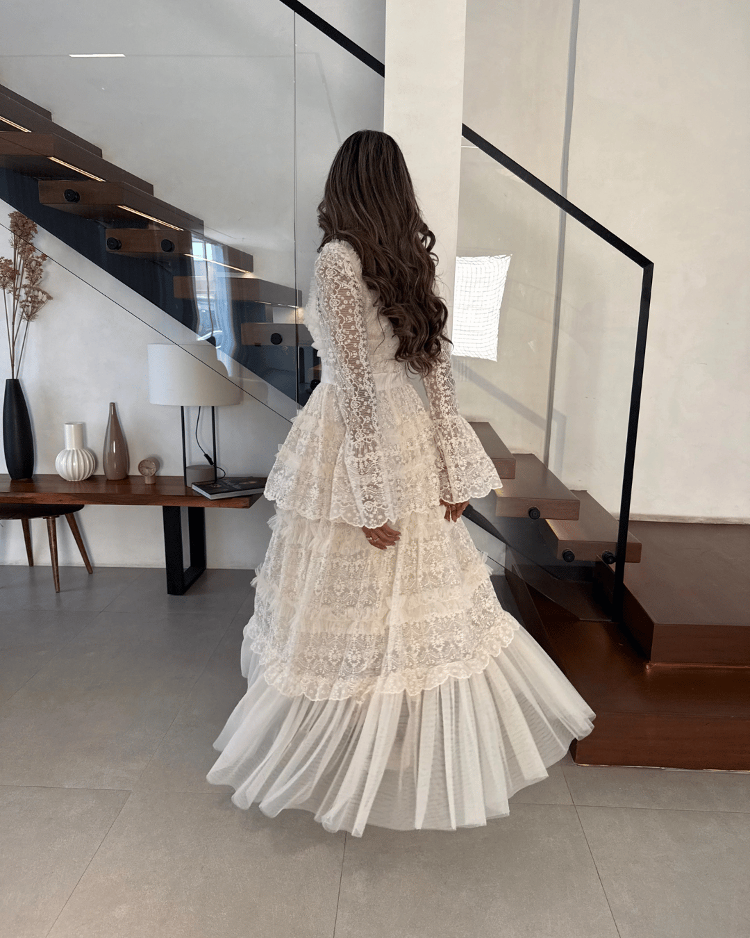 فستان بأكمام طويلة طويل - صورة 4