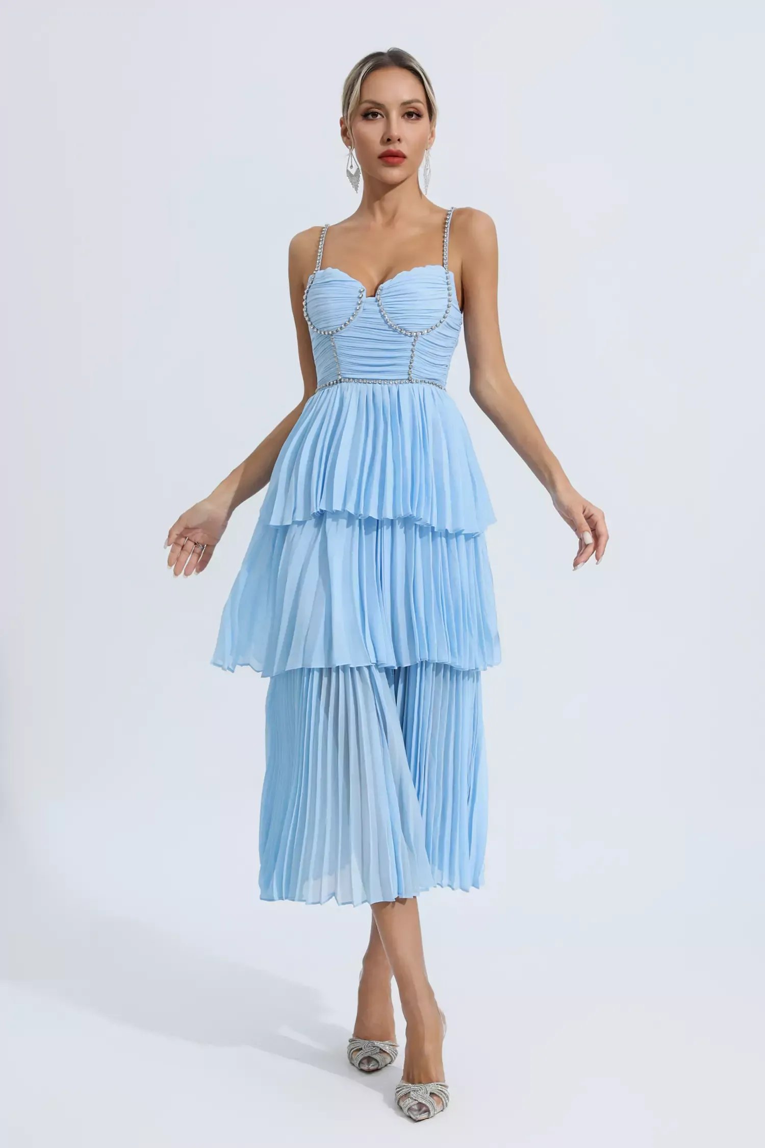فستان بلا أكمام للركبة - صورة 5