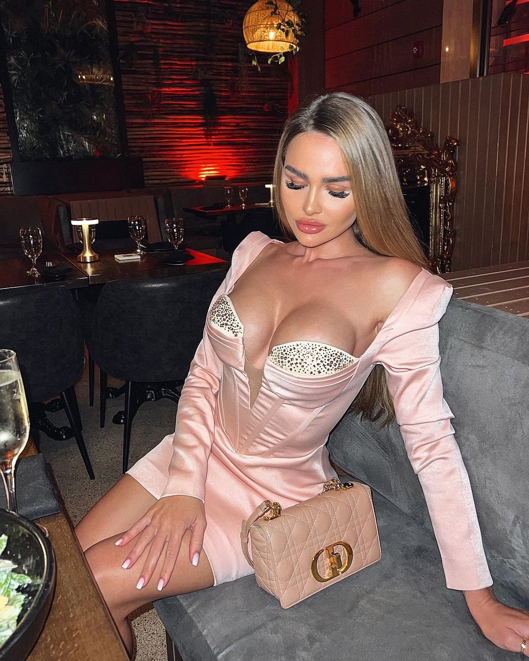 فستان بأكمام طويلة قصير - صورة 4