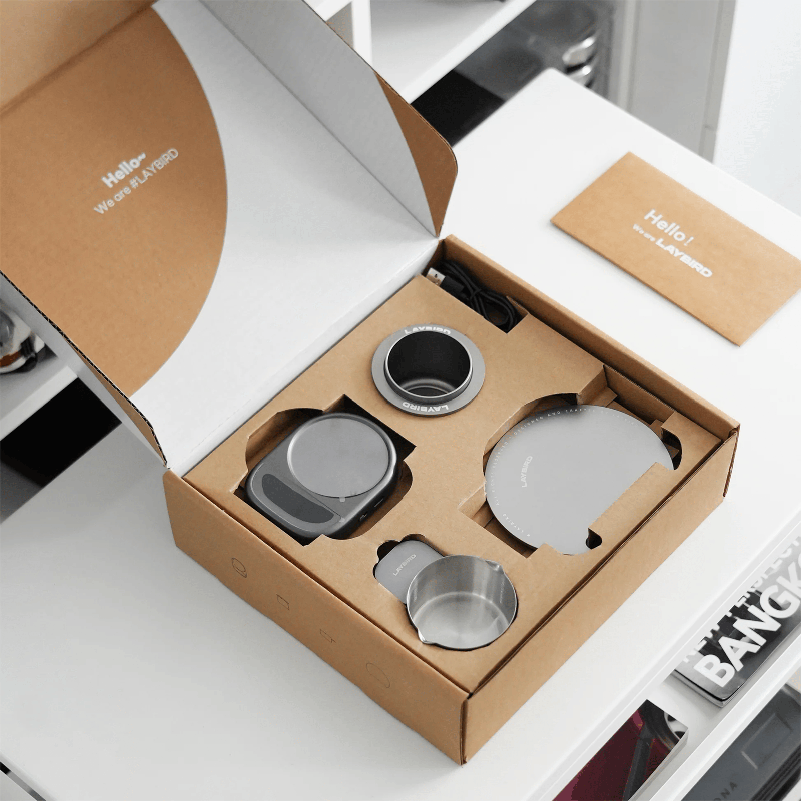 LAYBIRD MagAttach Coffee Scale ميزان قهوة رقمي من ليبيرد - صورة 8