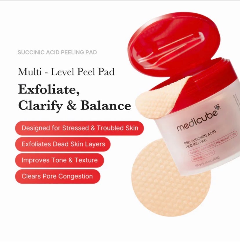 Medicube Red Succinic Acid Panthenol Pads - Image 3