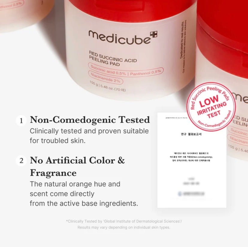 Medicube Red Succinic Acid Panthenol Pads - Image 4