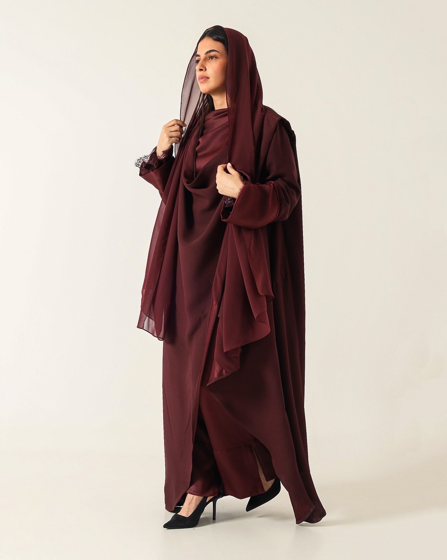 Maroon Abaya - Image 2