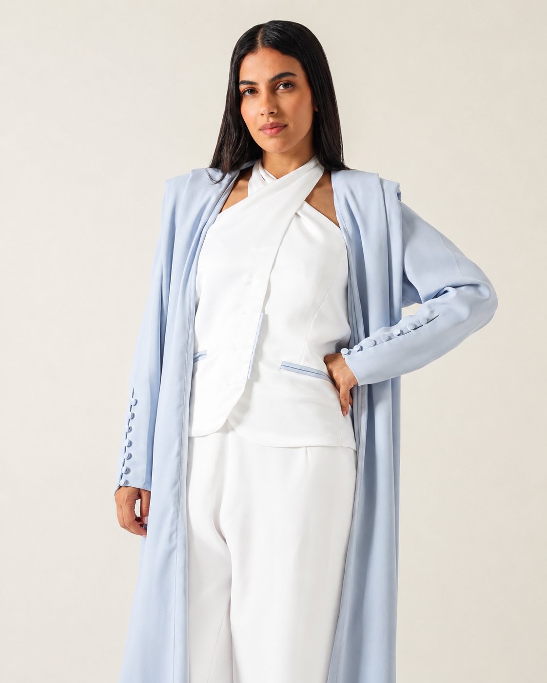 Sky Blue Abaya - Image 5