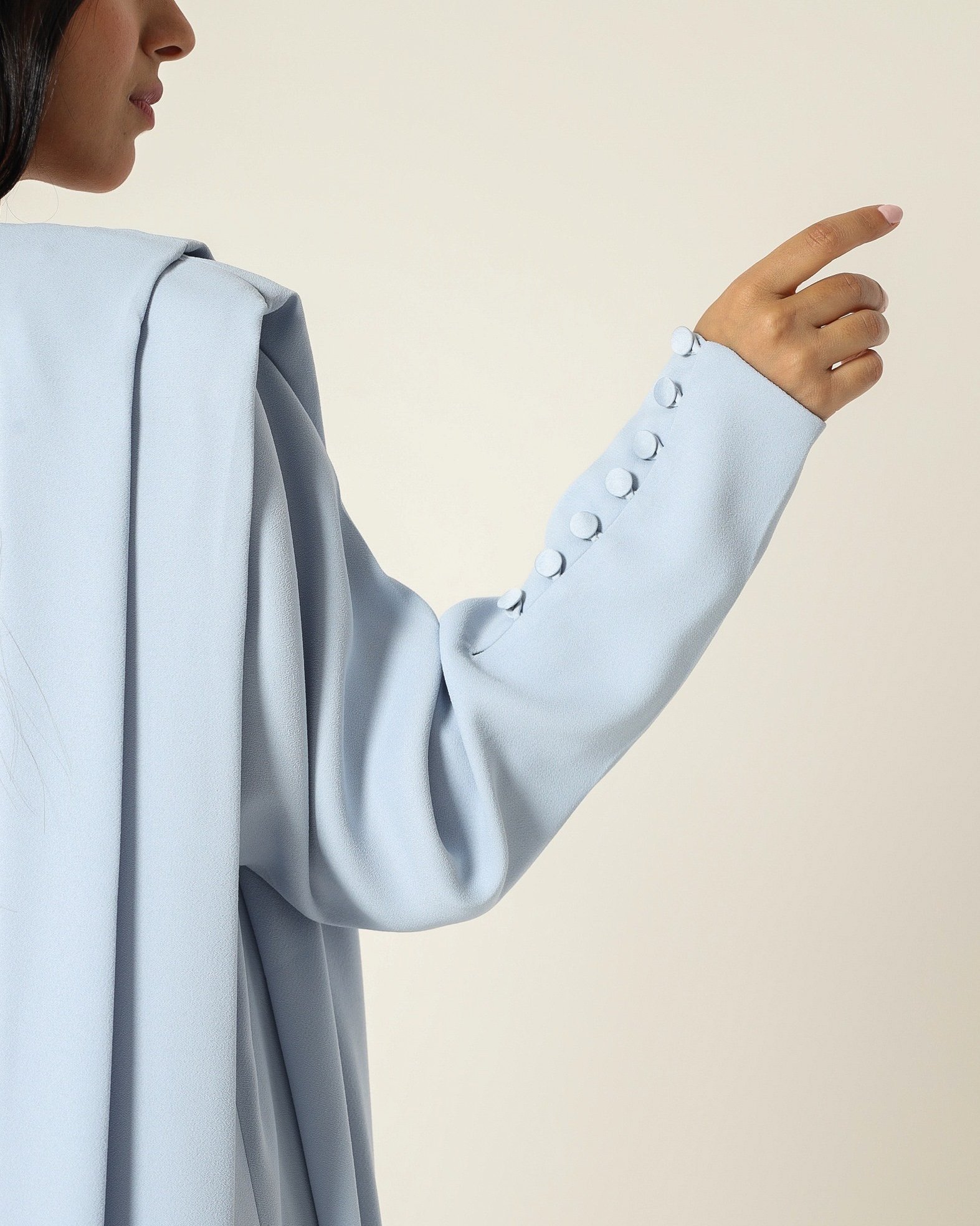 Sky Blue Abaya - Image 2