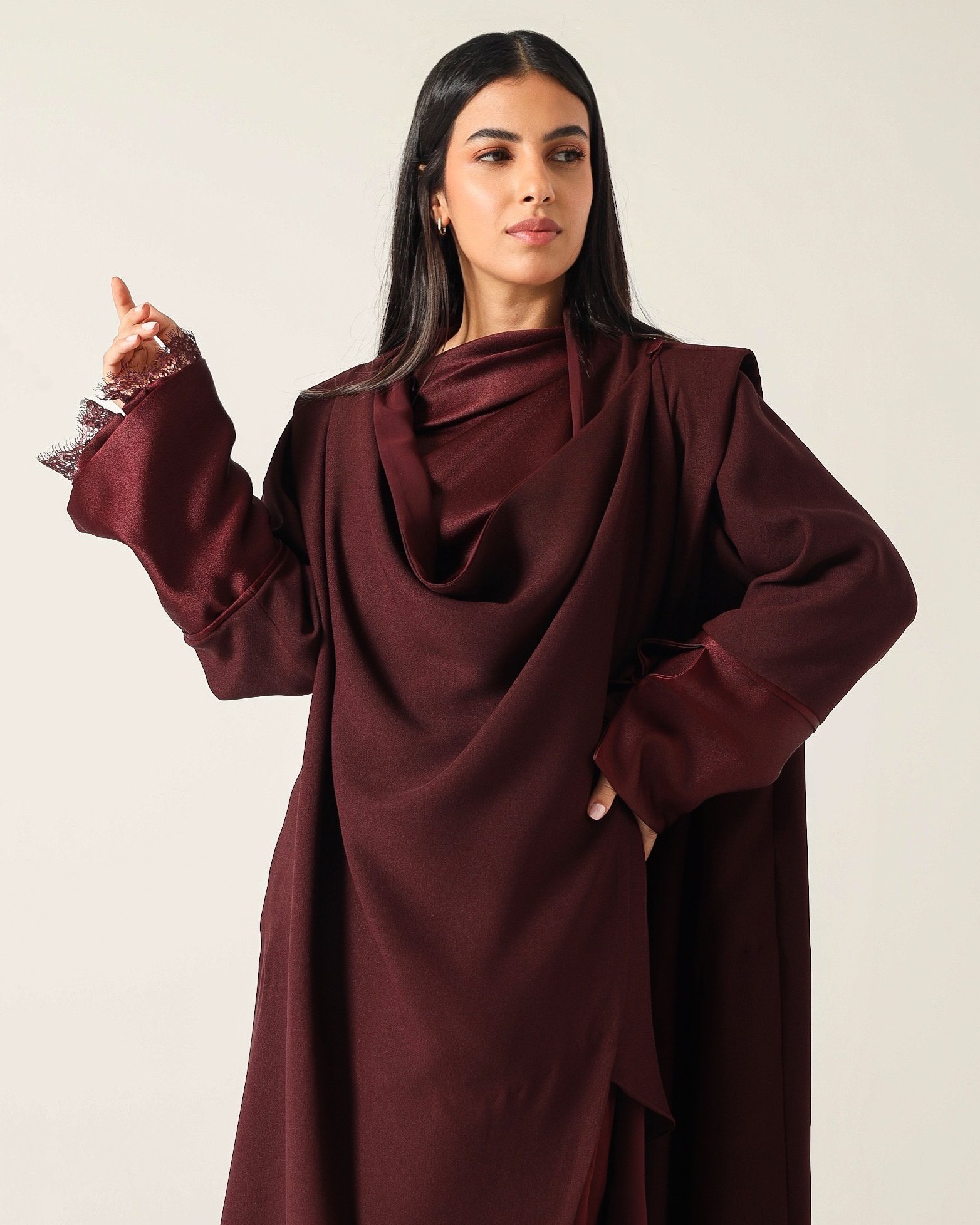 Maroon Abaya - Image 4