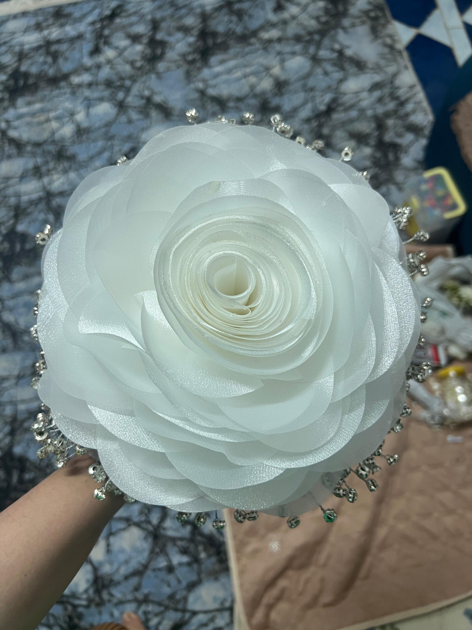 Crystal big flower bouquet 🤍 - Image 2