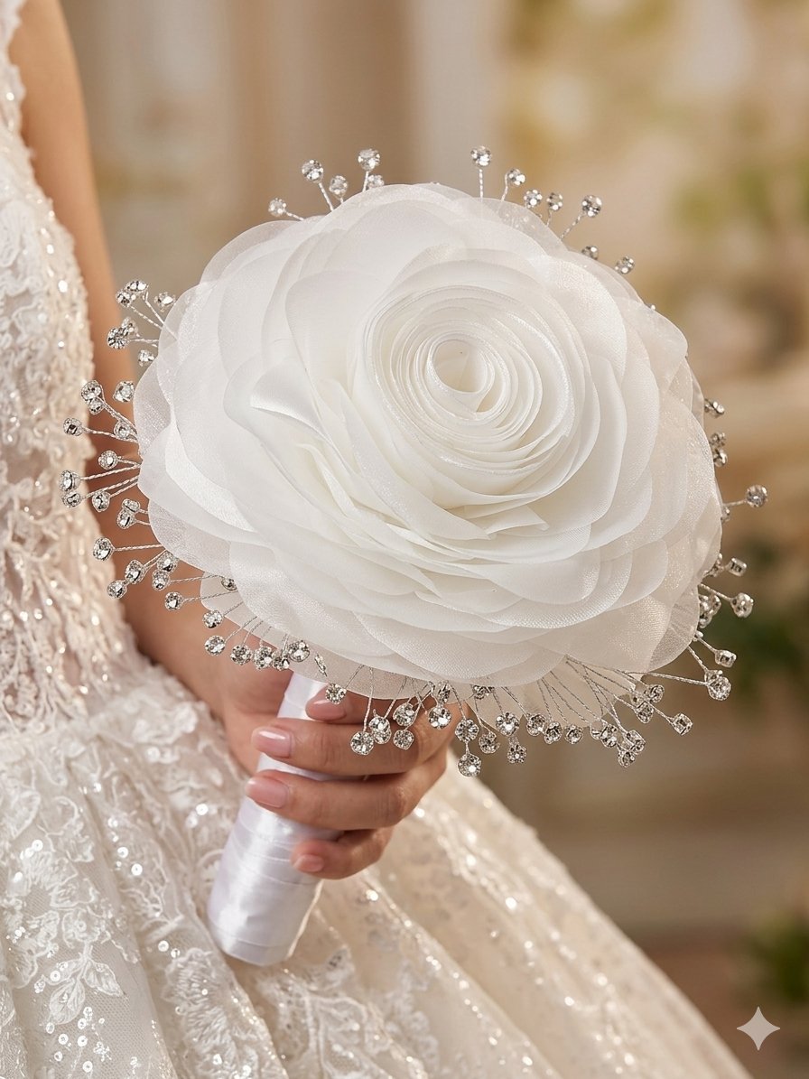 Crystal big flower bouquet 🤍 - Image 1