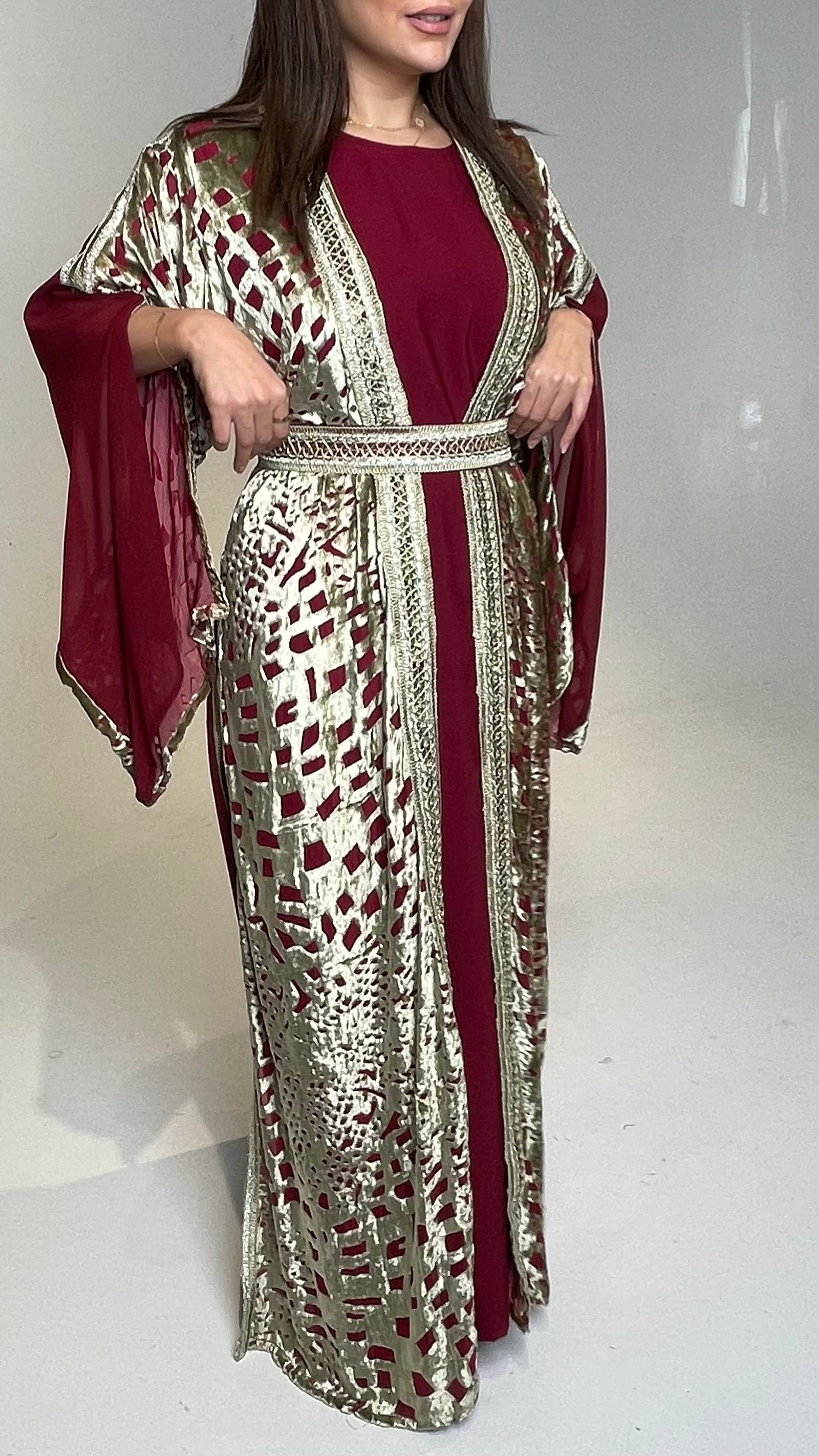 جلابيه مغربيه طبقتين - صورة 1