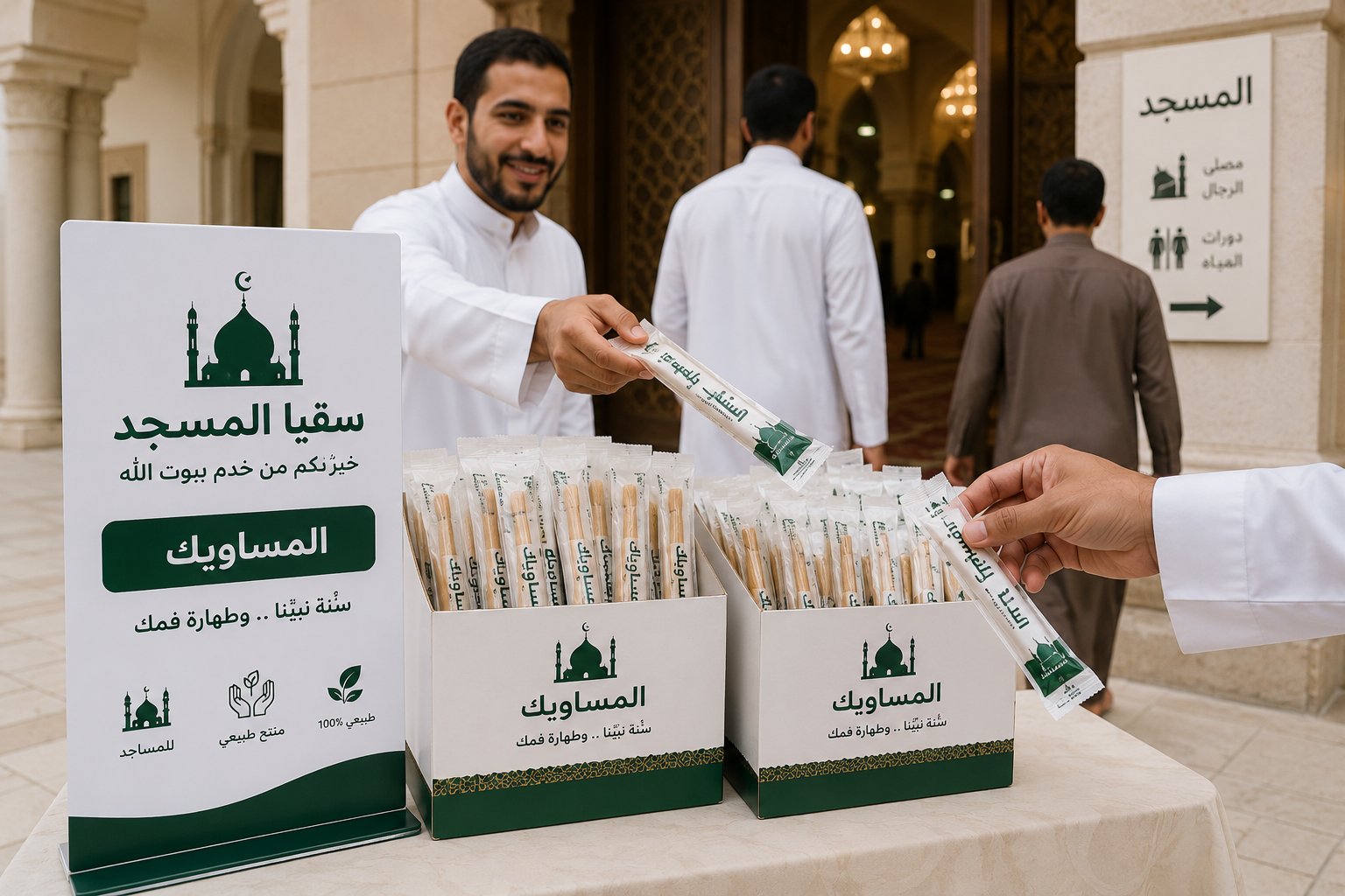 10 مساويك أصلية تتوزع للمساجد  - صورة 1