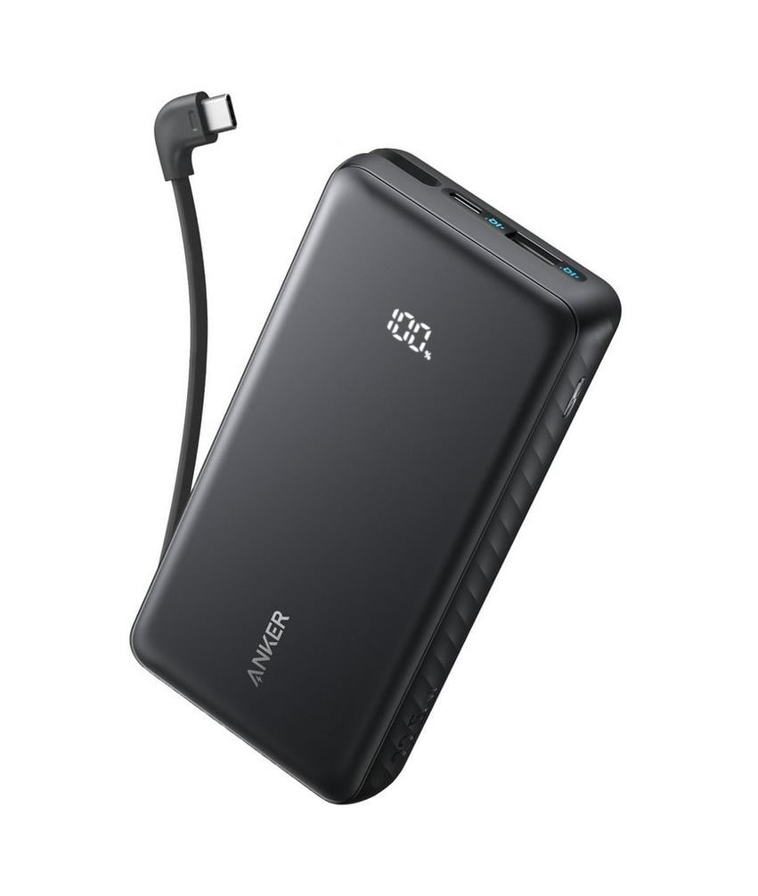 باور بانك 10 الف بقوة 22.5 واط بكيبل تايب سي ومدخل pd ومدخل usb من انكر  - صورة 1