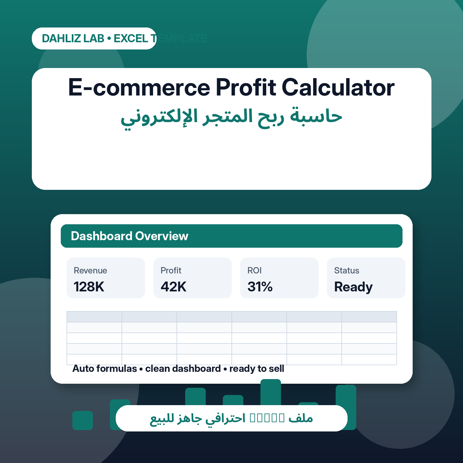 E-commerce Profit Calculator	حاسبة ربح المتجر الإلكتروني - صورة 1