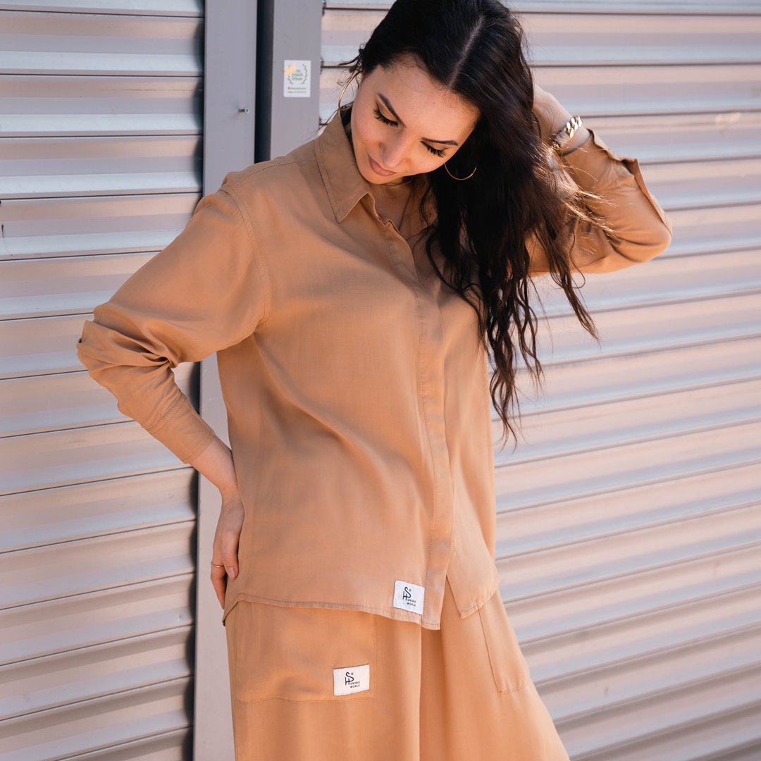 Sandy Brown Balloon Design - Women's Fashion Summer Clothes - Image 4