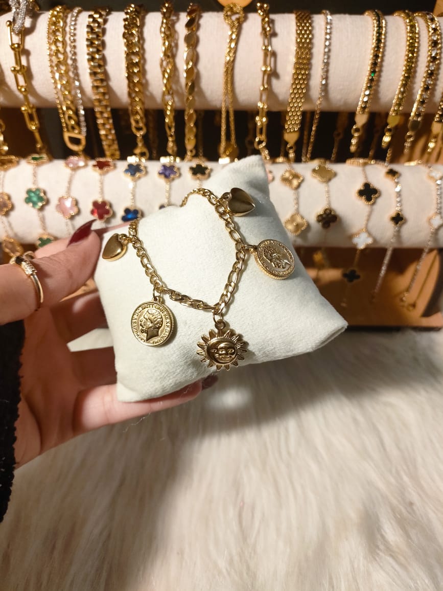 Sun & coin bracelet ✨️ - صورة 2