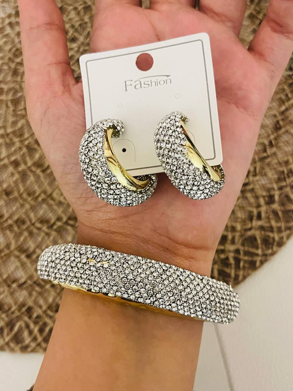 Silver bangle and earrings ✨ 3 - Image 2
