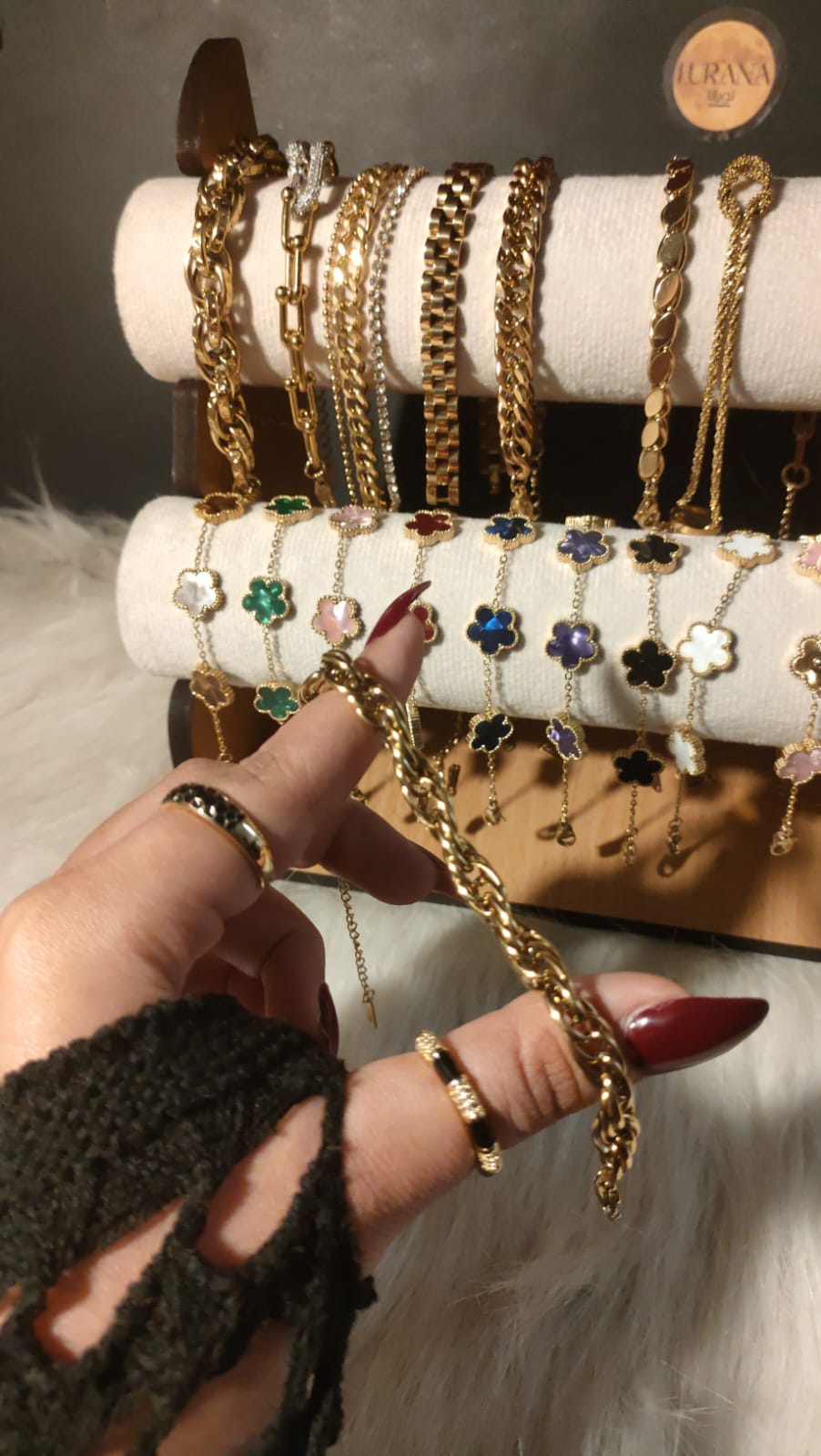 Wide braided bracelet ✨️ - صورة 2