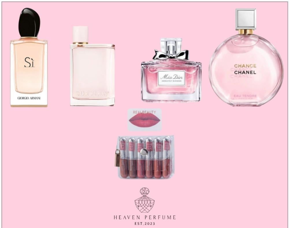 بكج الأنوثه 4عطور + ميني روج - صورة 1