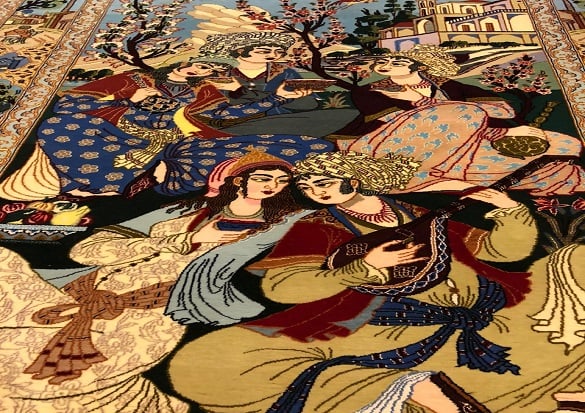 سجاد ايراني اصفهان مقاس 100x150 - صورة 2