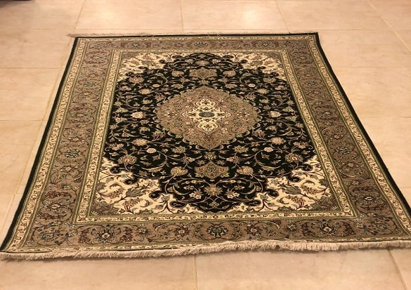 سجاد قم حرير ايراني  مقاس : 1,50x1,00 - صورة 1