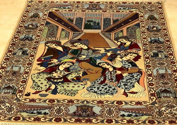 سجاد ايراني اصفهان مقاس 100x150 - صورة 1