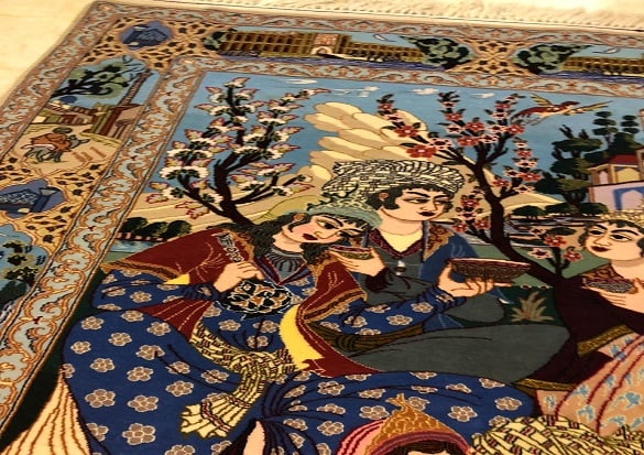 سجاد ايراني اصفهان مقاس 100x150 - صورة 3