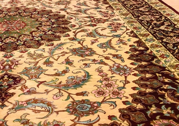 سجاد قم حرير ايراني مقاس 130x200 - صورة 3