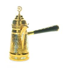 مصب قهوة نحاسي صافي - Image 2