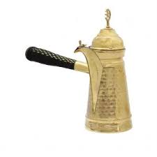 دله معجن مصب منقوش يد جلد مع نحاس وسط  - Image 2
