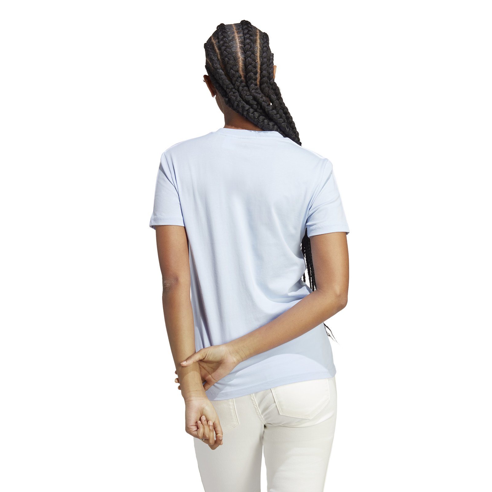 Adidas Essential Slim 3-Stripes Tee - Image 11