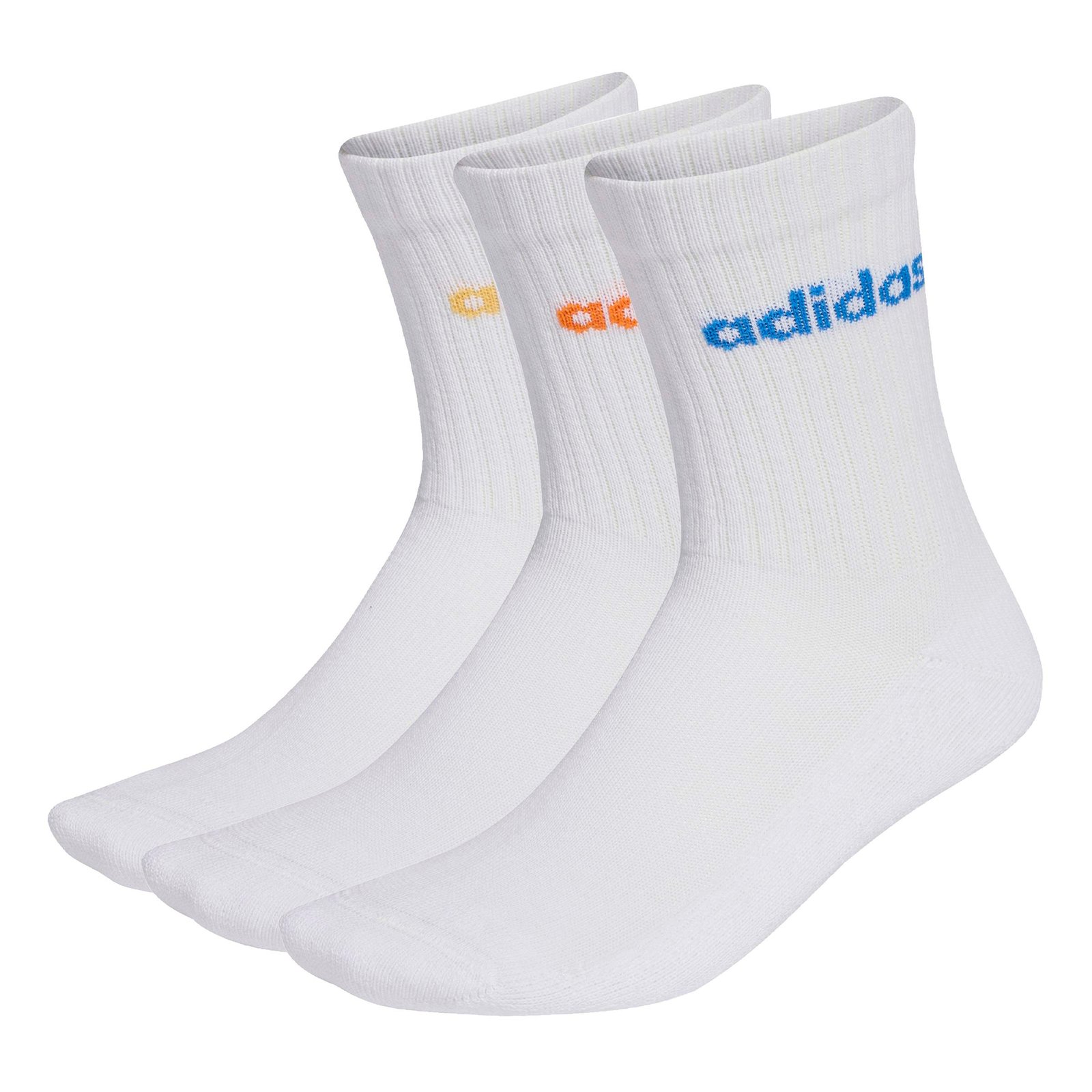 Adidas linear crew socks cushioned socks 3 pair pack - Image 1