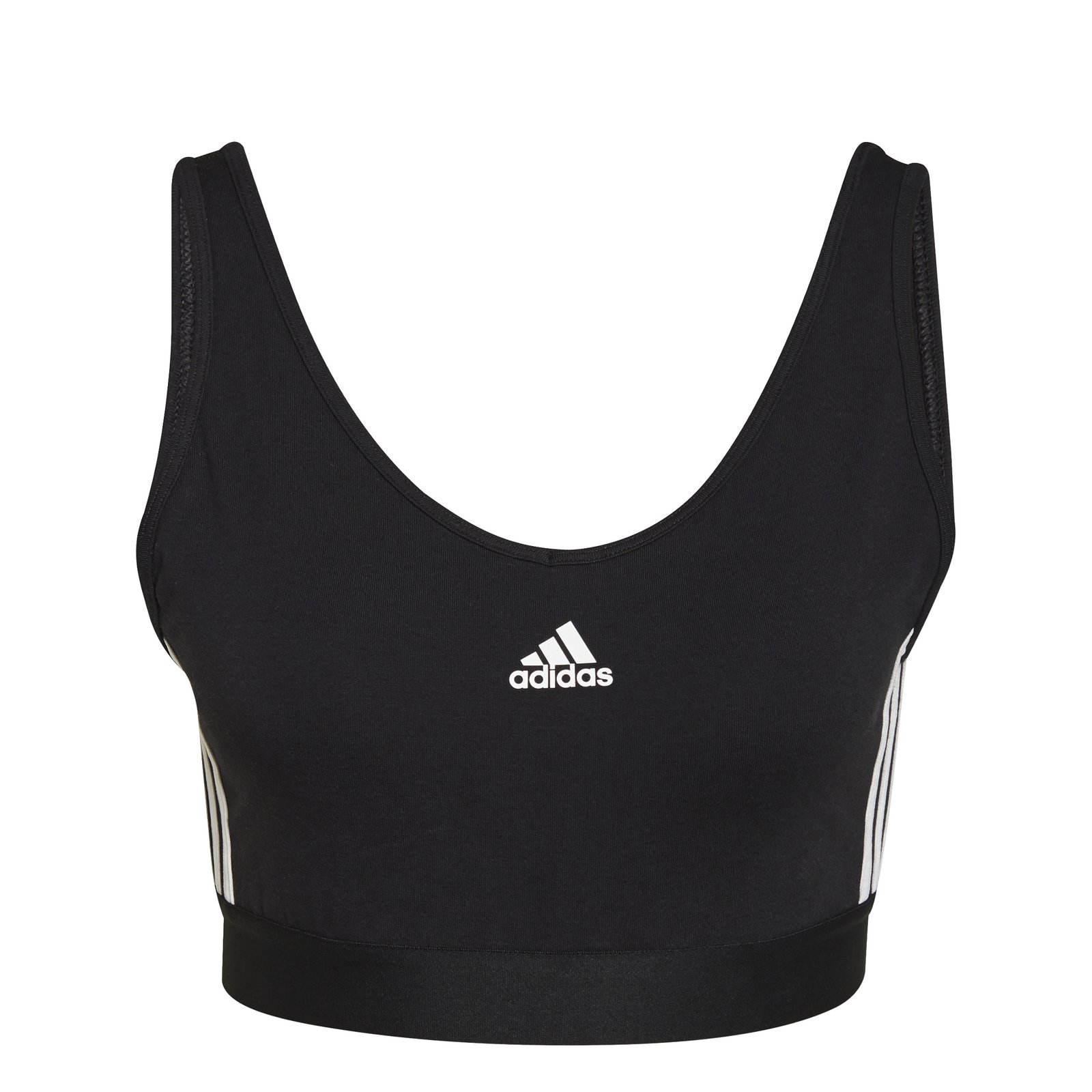Adidas Essentials 3 Stripes Crop Top - Image 2
