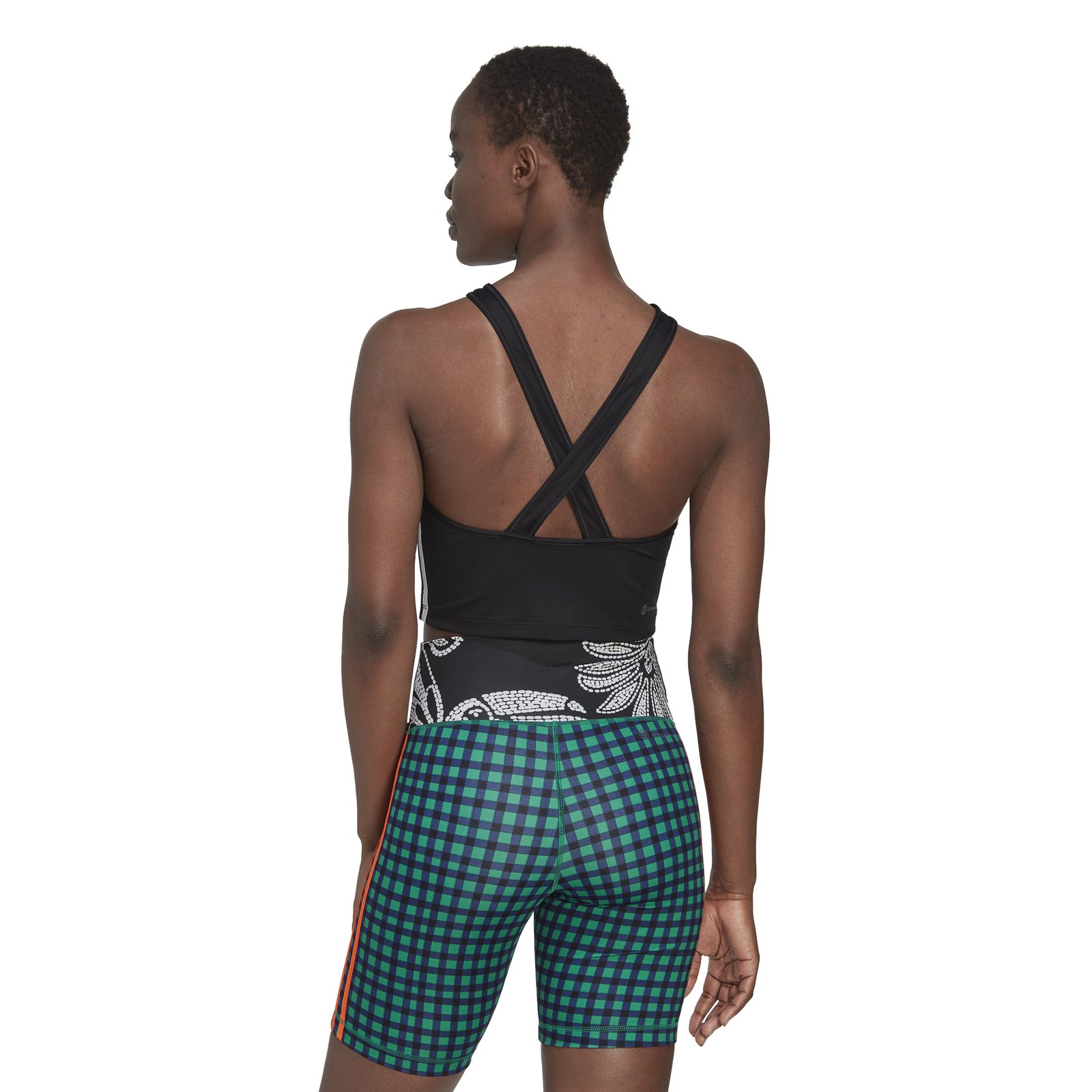 Adidas Aeroready 3 Stripes Crop Top - Image 3