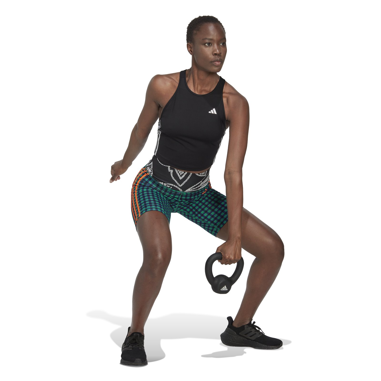 Adidas Aeroready 3 Stripes Crop Top - Image 4