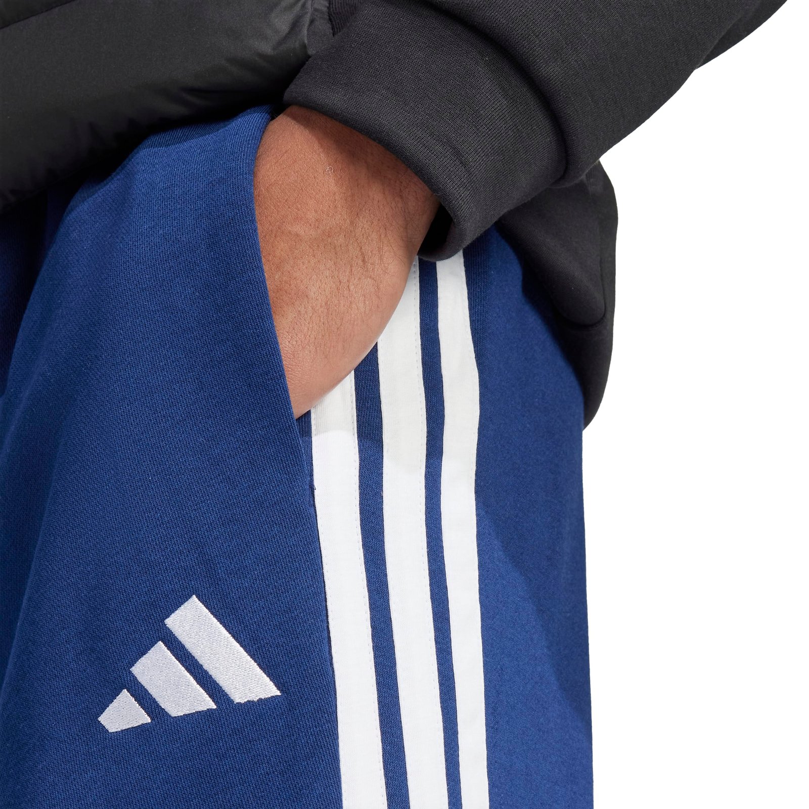 Adidas Essentials 3-Stripes Open Hem Fleece Pants - Image 6