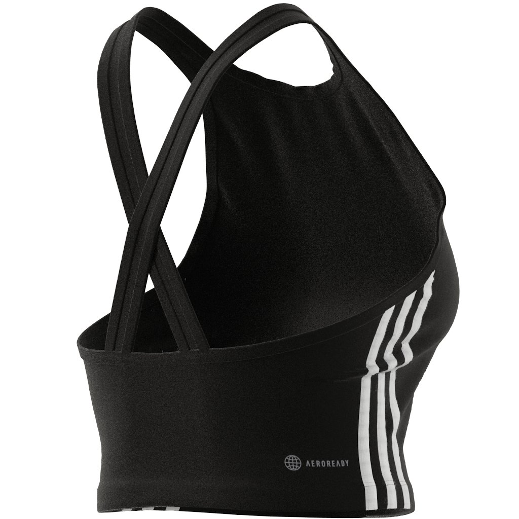 Adidas Aeroready 3 Stripes Crop Top - Image 9
