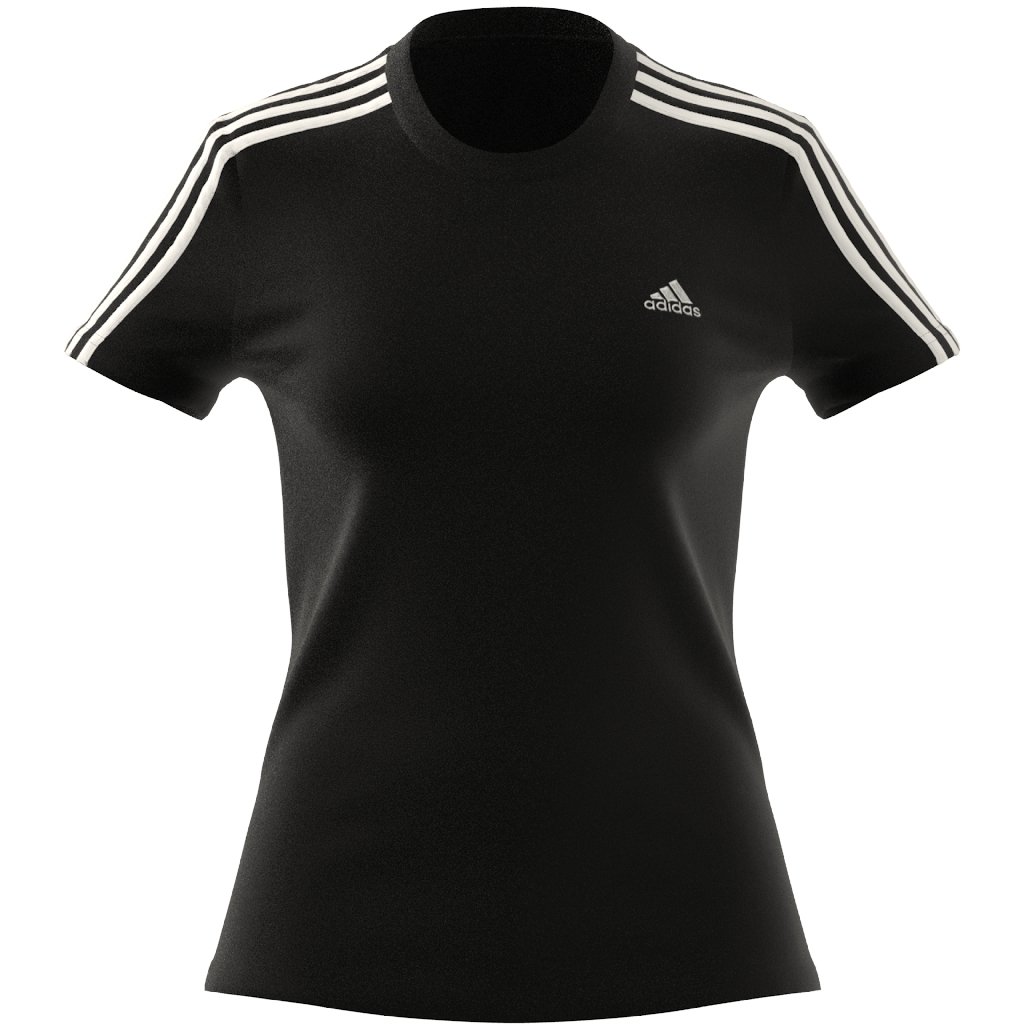 Adidas Essential Slim 3-Stipes Tee - Image 3