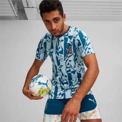 تيشيرت رجالي بوما Neymar JR Logo Tee Ocean Tropic - صورة 6