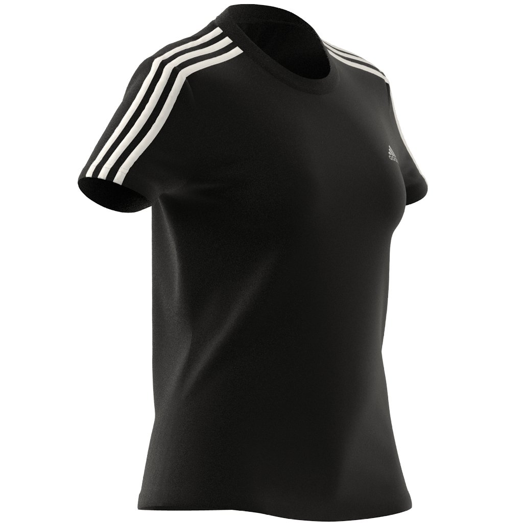 Adidas Essential Slim 3-Stipes Tee - Image 4