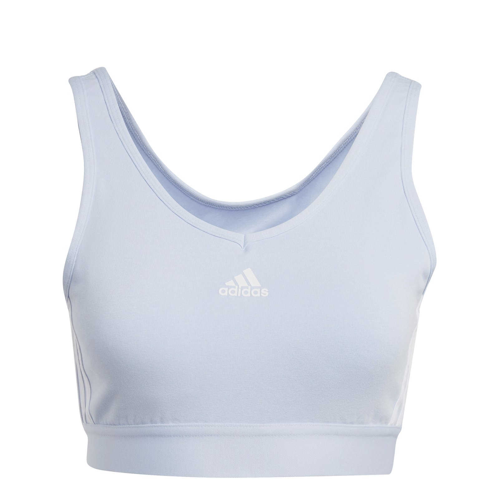 Adidas Essentials 3 Stripes Crop Top - Image 2