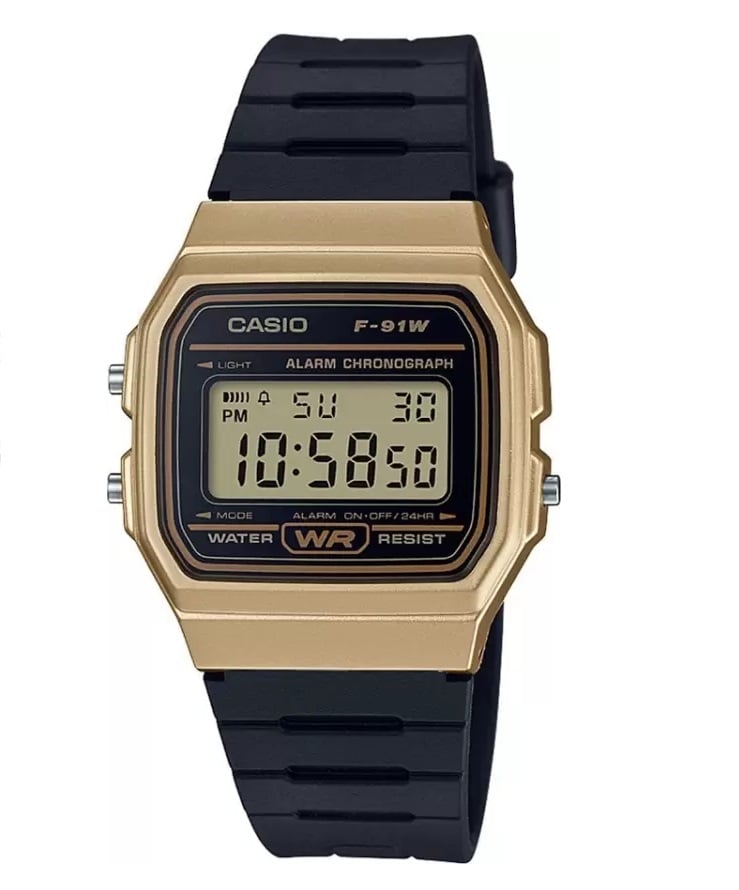 Casio Men Wrist Watch F-91 - Golden - Image 1
