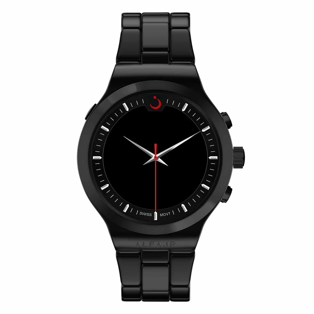 Al-Fajr ELEGANT watch WB-32 Black - Image 1