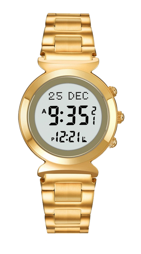 Al-Harameen men's Wrist Watch HA-6332 - Gold - Image 1