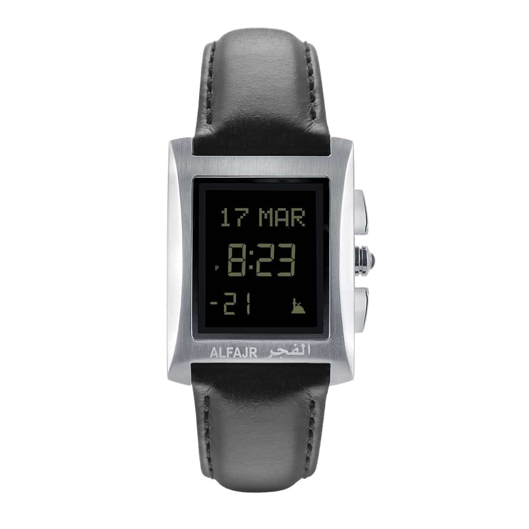 Al Fajr Leather WL-08L Watch - Silver - Image 1