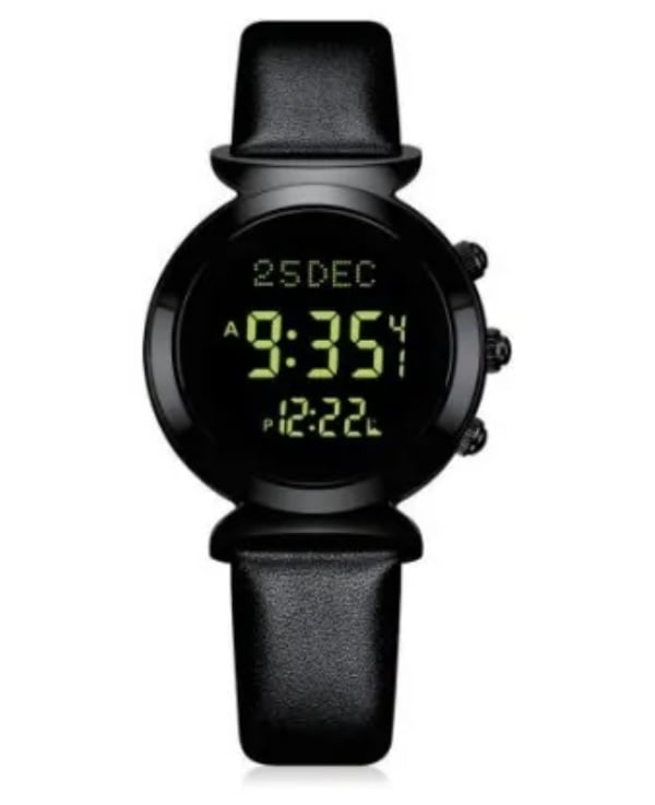 Al-Harameen Women's Wrist Watch HA-6351 - Black - Image 1