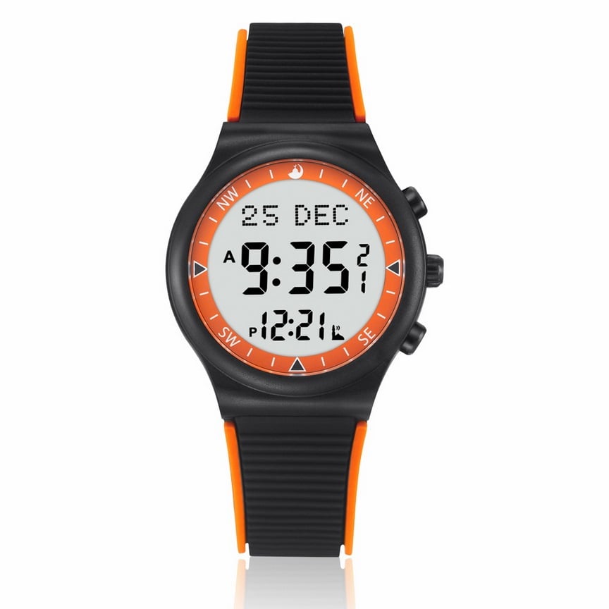 Al-harameen Sport Wrist Watch HA-6506 - Black Color - Image 1